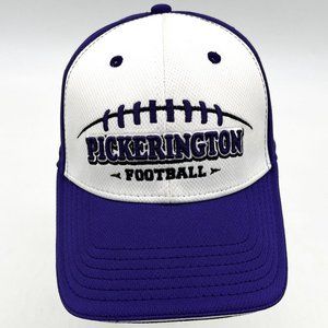 Pukka Pickerington Football Hat Youth Boys Flex Fit Purple White Baseball Cap